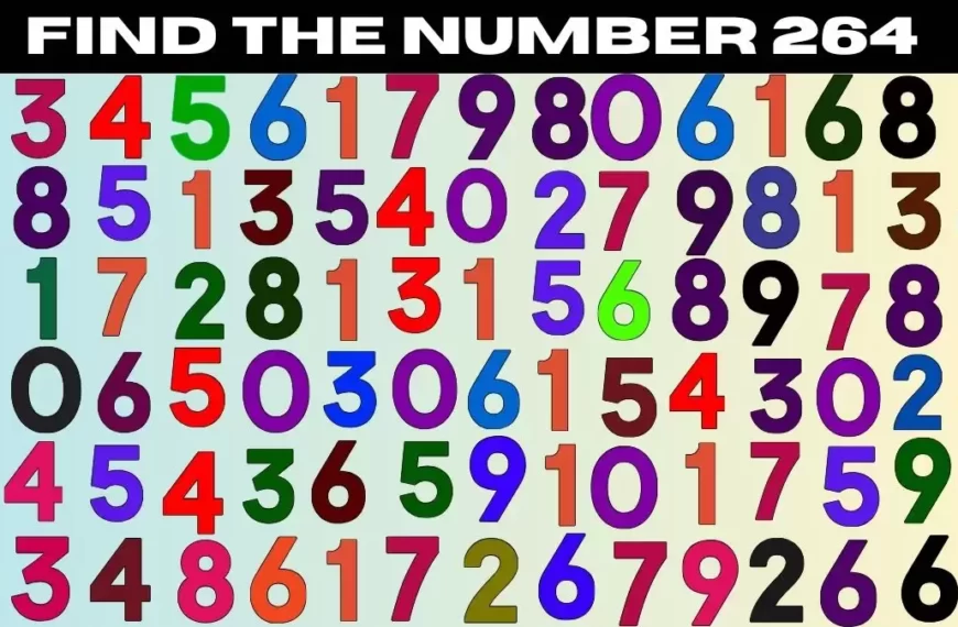 Puzzle per il test del QI: Solo i cervelli detective possono individuare il numero 264 in 10 secondi