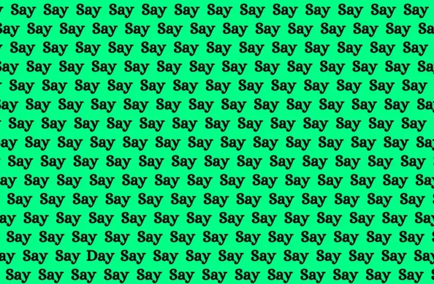 Solo chi ha una visione HD 50/50 può trovare la parola Giorno in 12 secondi