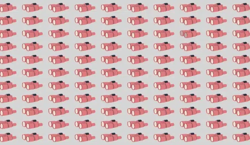 Test di abilità di osservazione: Cercare di trovare il binocolo strano in 12 secondi