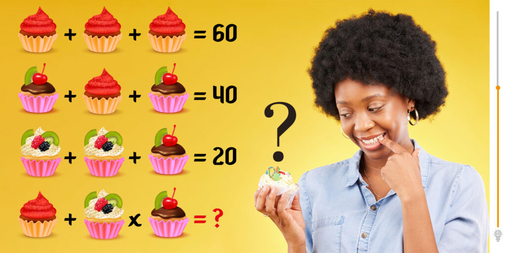 Test matematico: sviluppa le tue capacità intellettuali trovando il valore di ogni dolcetto.