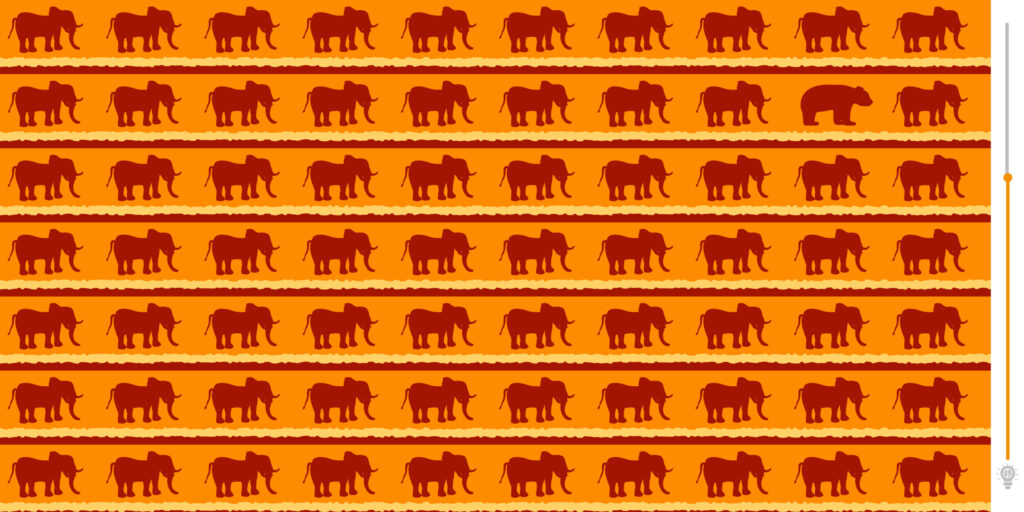 Test del QI: guardate attentamente l'immagine e cercate di individuare il panda nascosto tra gli animali. Sarete abbastanza intelligenti da riuscirci?