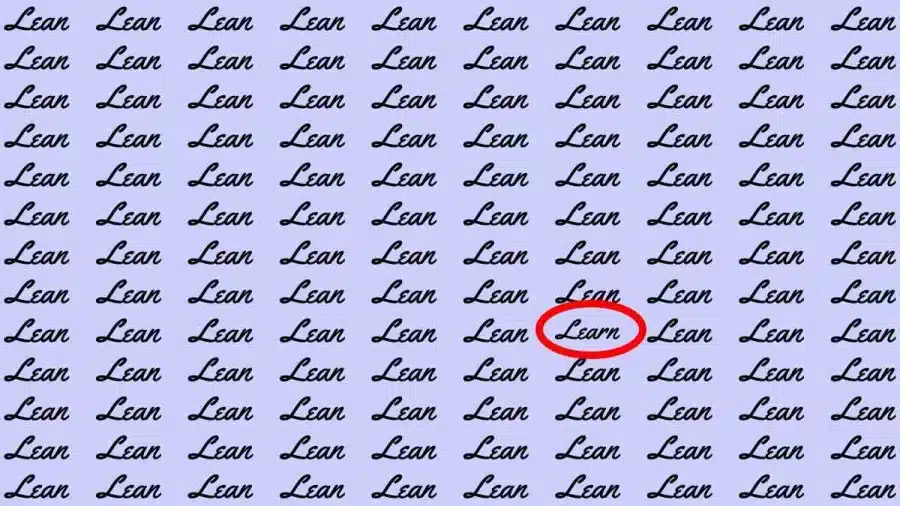 Test di osservazione: Se hai un occhio d'aquila, trova la parola 