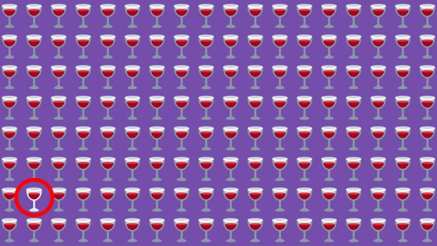 Test di capacità di osservazione: Riesci a trovare lo strano bicchiere di vino nell'immagine entro 12 secondi?