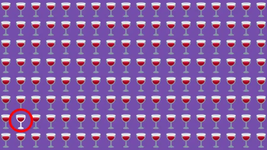 Test di capacità di osservazione: Riesci a trovare lo strano bicchiere di vino nell'immagine entro 12 secondi?