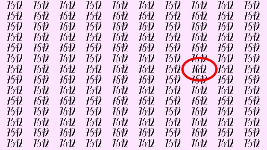 Riesci a trovare 7642 su 7542 in 10 secondi? Illusioni ottiche Spiegazioni e soluzioni