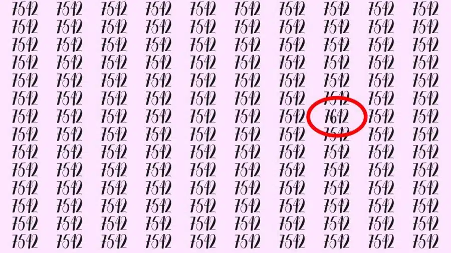Riesci a trovare 7642 su 7542 in 10 secondi? Illusioni ottiche Spiegazioni e soluzioni