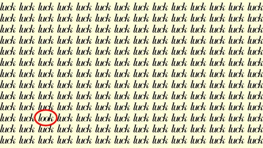 Test di osservazione: Se hai gli occhi acuti, trova la parola 