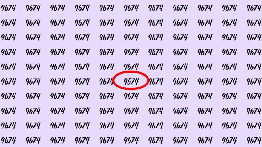 Riesci a trovare 9574 da 9674 in 30 secondi? Illusioni ottiche Spiegazioni e soluzioni