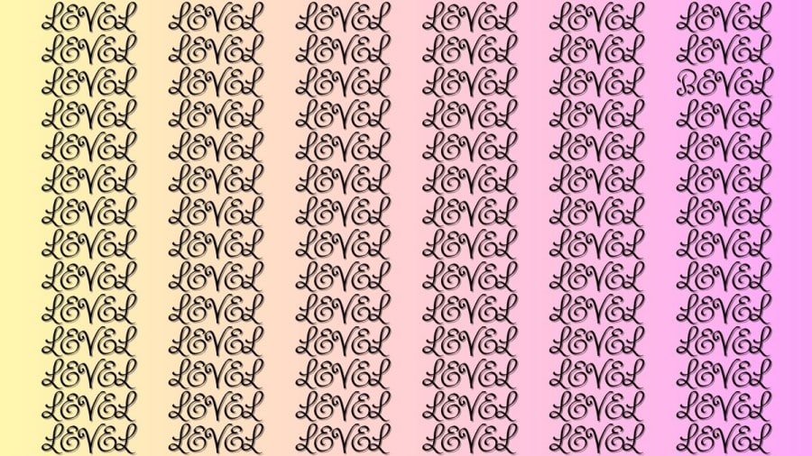 Test di illusione ottica del cervello: se hai gli occhi dell'aquila, trova la parola Bevel nel livello in 20 secondi