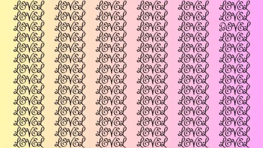 Test di illusione ottica del cervello: se hai gli occhi dell'aquila, trova la parola Bevel nel livello in 20 secondi