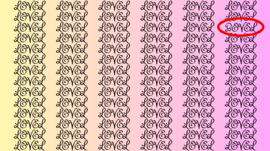 Test di illusione ottica del cervello: se hai gli occhi dell'aquila, trova la parola Bevel nel livello in 20 secondi