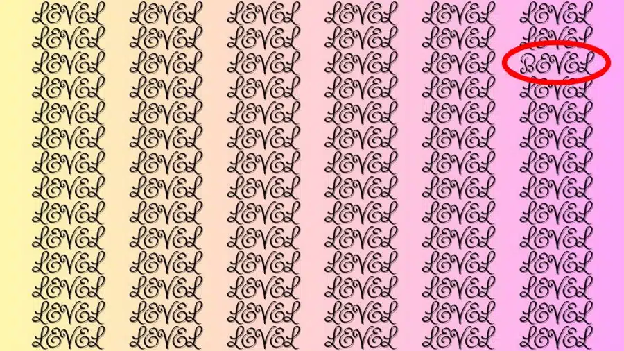 Test di illusione ottica del cervello: se hai gli occhi dell'aquila, trova la parola Bevel nel livello in 20 secondi