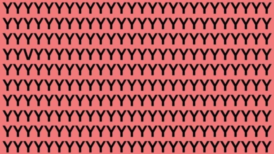 Illusione ottica: Se hai gli occhi acuti, trova la lettera V in Y entro 30 secondi