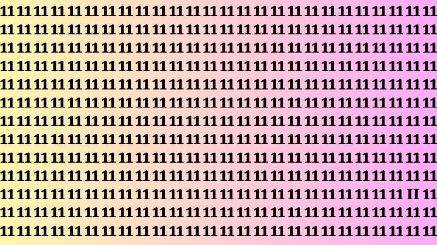 Illusione ottica: Se hai l'occhio dell'aquila, trova 11 di 11 in 15 secondi II