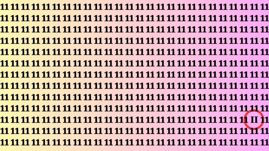 Illusione ottica: Se hai l'occhio dell'aquila, trova 11 di 11 in 15 secondi II