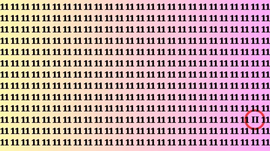 Illusione ottica: Se hai l'occhio dell'aquila, trova 11 di 11 in 15 secondi II