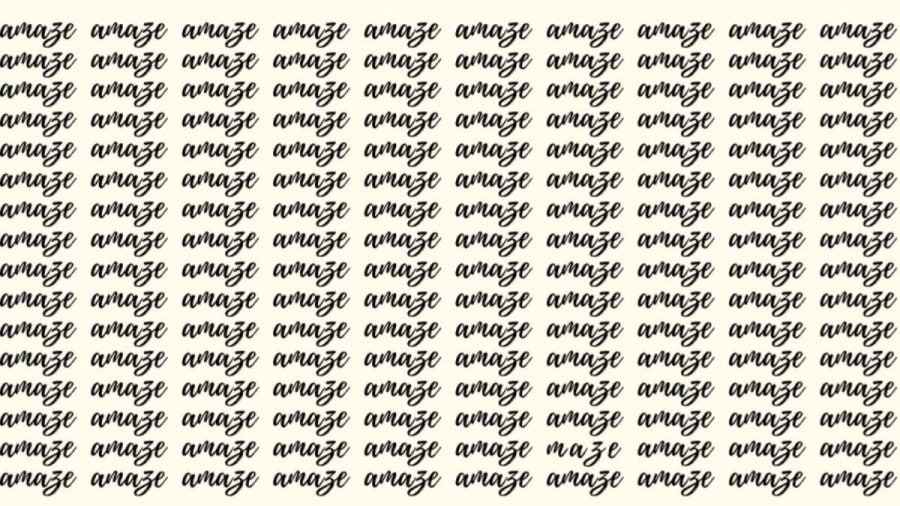 Test di osservazione: Se avete occhi d'aquila, trovate il sorprendente labirinto di parole in 20 secondi. Test di osservazione: Se hai gli occhi dell'aquila, trova la sorprendente parola labirinto in 20 secondi