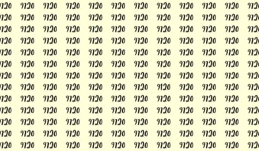 Riesci a distinguere il 9120 dal 9720 in 20 secondi? Spiegazione e soluzione dell’illusione ottica