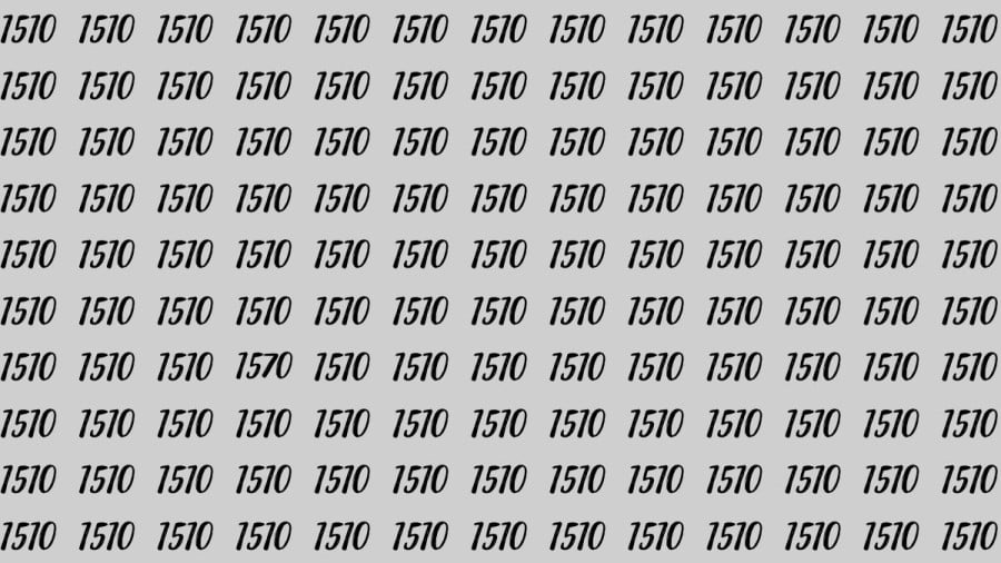 Riesci a trovare 1570 su 1510 in 30 secondi? Illusioni ottiche Spiegazioni e soluzioni