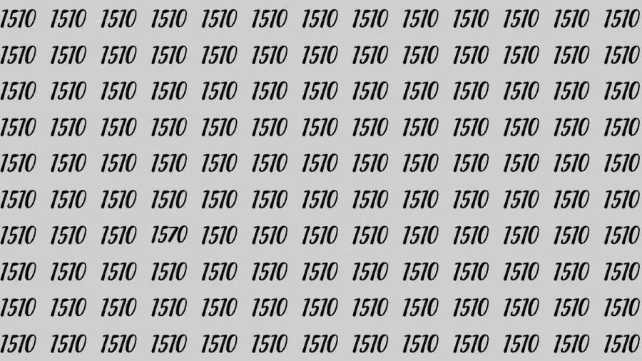 Riesci a trovare 1570 su 1510 in 30 secondi? Illusioni ottiche Spiegazioni e soluzioni