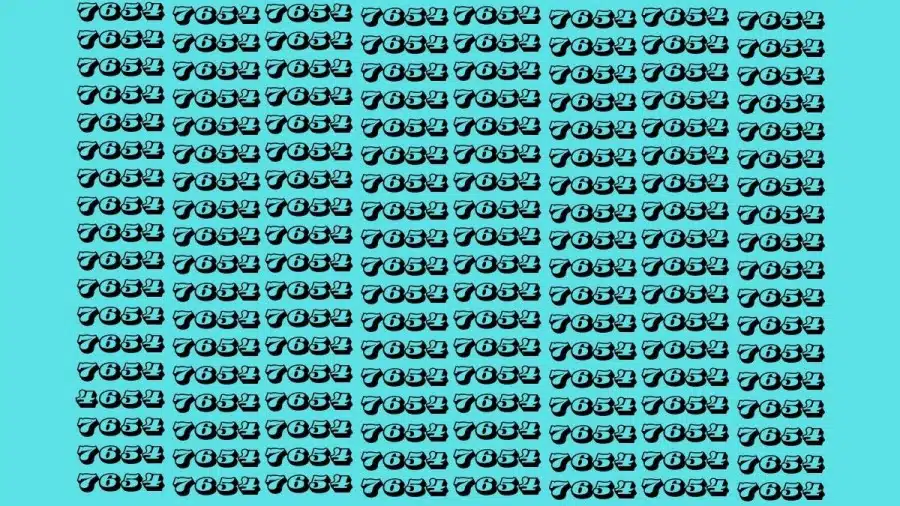 Riesci a trovare 4654 su 7654 in 10 secondi? Illusioni ottiche Spiegazioni e soluzioni