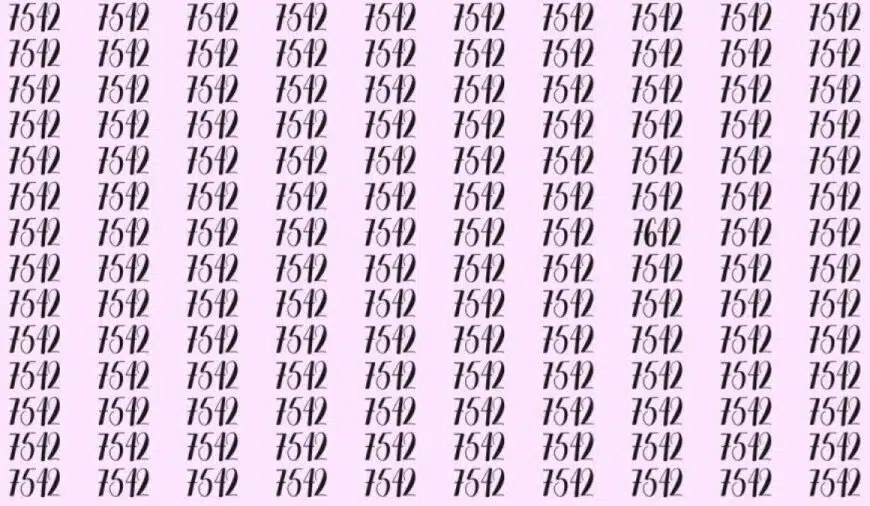 Riesci a individuare 7642 tra 7542 in 10 secondi? Spiegazione e soluzione dell’illusione ottica