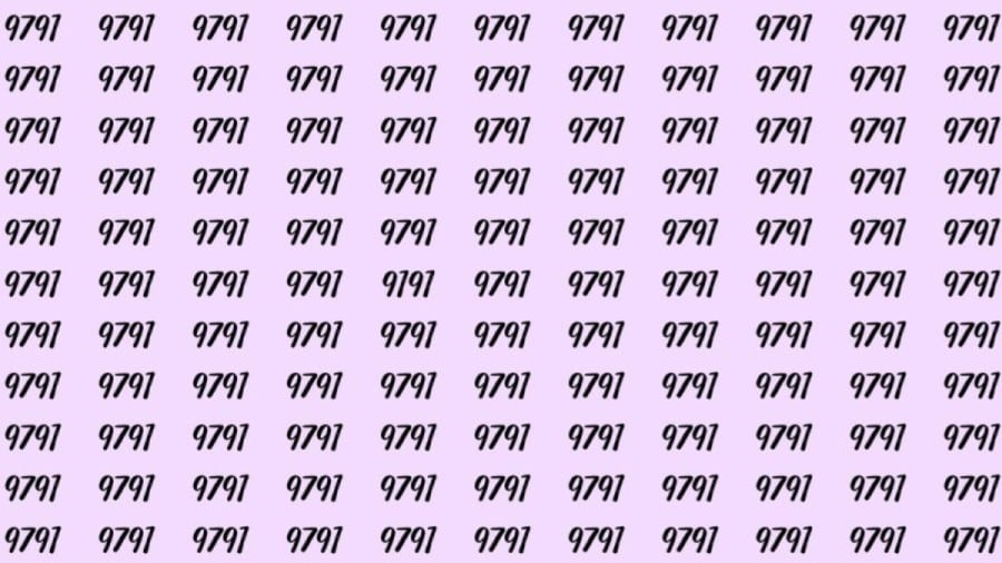 Riesci a trovare 9191 da 9791 in 30 secondi? Illusioni ottiche Spiegazioni e soluzioni