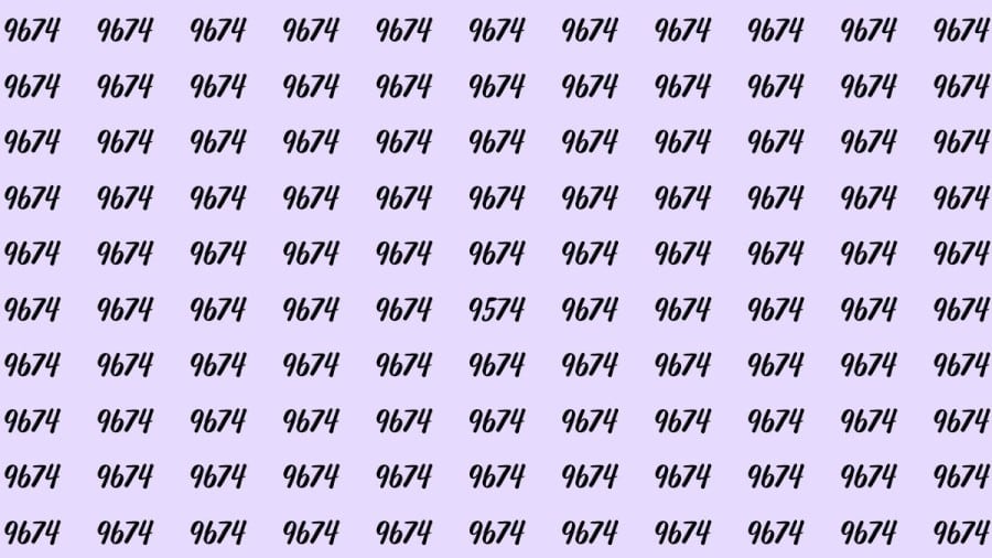 Riesci a trovare 9574 da 9674 in 30 secondi? Illusioni ottiche Spiegazioni e soluzioni