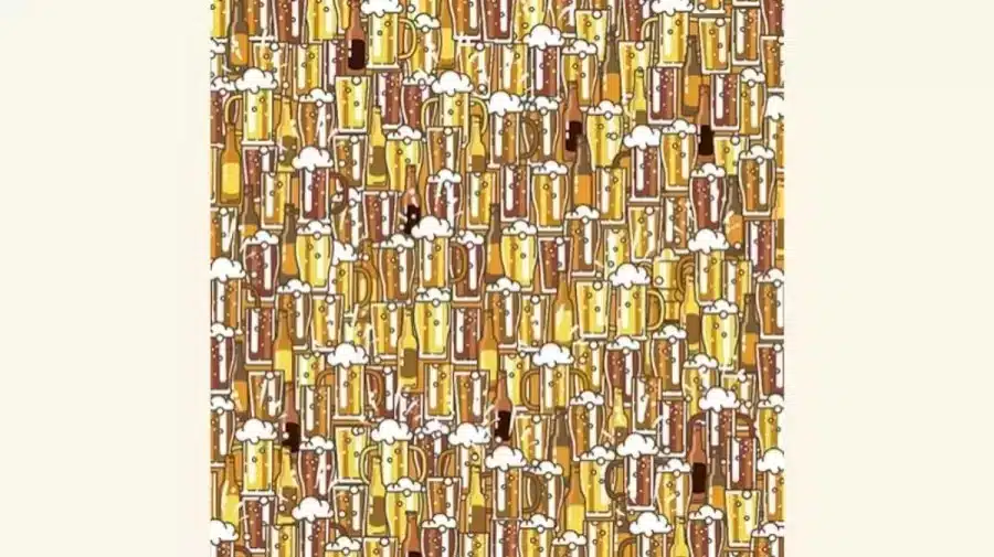 Riesci a trovare i trofei nascosti in queste birre in 20 secondi? Spiegazione e soluzione dell'illusione ottica del Trofeo nascosto