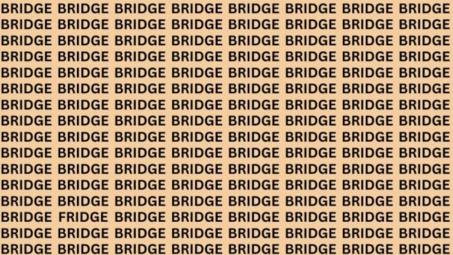 Riesci a trovare il frigorifero nel ponte in 18 secondi? Illusione ottica Eye Test Spiegato e Soluzioni