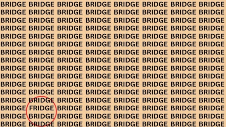 Riesci a trovare il frigorifero nel ponte in 18 secondi? Illusione ottica Eye Test Spiegato e Soluzioni