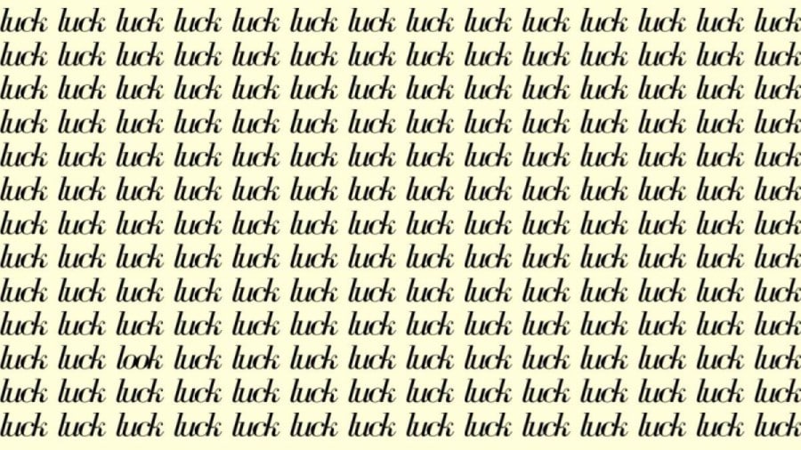 Test di osservazione: Se hai gli occhi acuti, trova la parola 