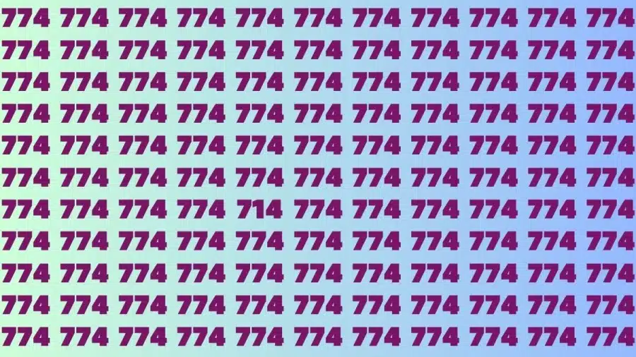 Test di osservazione: se hai occhi d'aquila, trova il numero 714 da 774 in 20 secondi