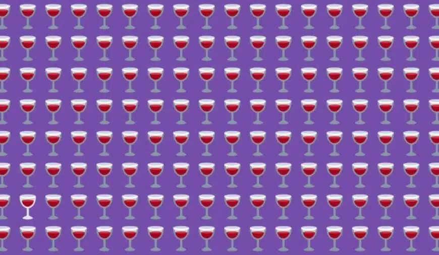 Test sulle capacità di osservazione: Riesci a trovare il bicchiere di vino strano in questa immagine entro 12 secondi?