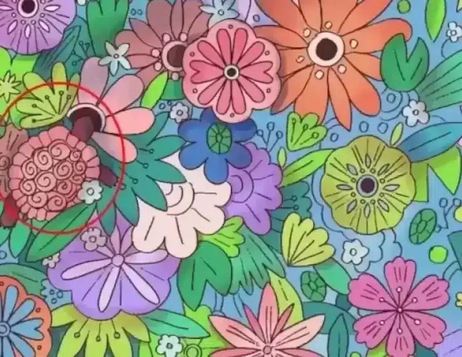 Riesci a trovare la tartaruga nascosta in questa fantasia floreale in 18 secondi? La spiegazione e la soluzione dell'illusione ottica della tartaruga nascosta