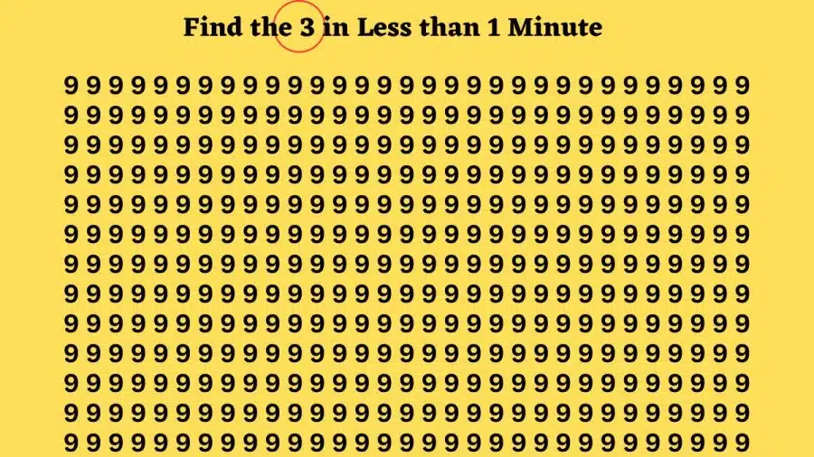 Test di illusione ottica del cervello: se avessi gli occhi di un'aquila, riusciresti a trovare 3 su 9 in 25 secondi?