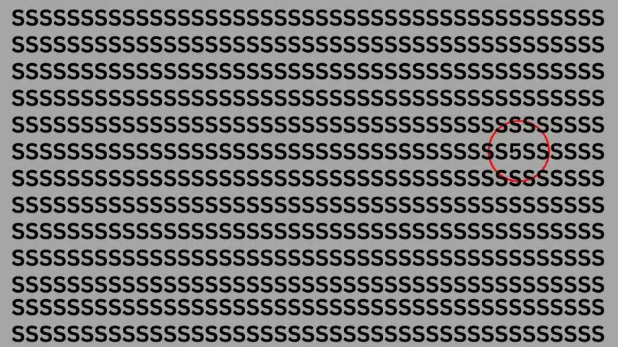 Riesci a trovare 5 di S in 15 secondi? Illusioni ottiche Spiegazioni e soluzioni