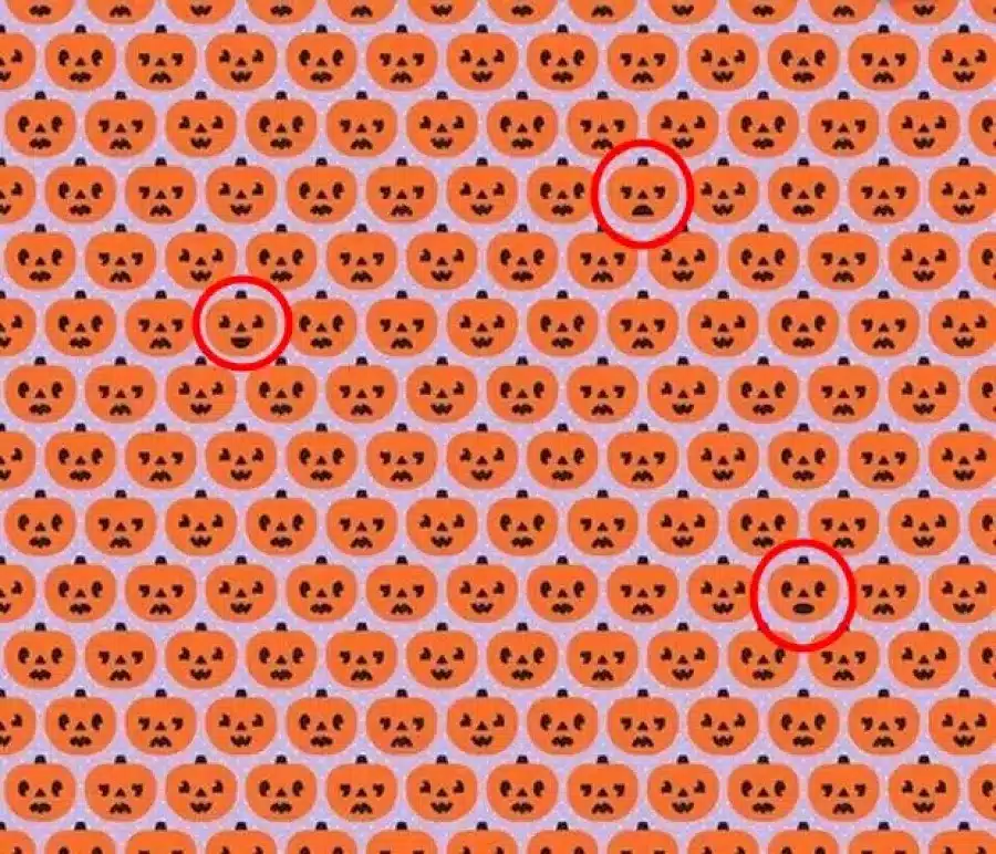 Riesci a individuare 3 zucche sdentate in 30 secondi? Spiegazione e soluzione dell'illusione ottica della zucca