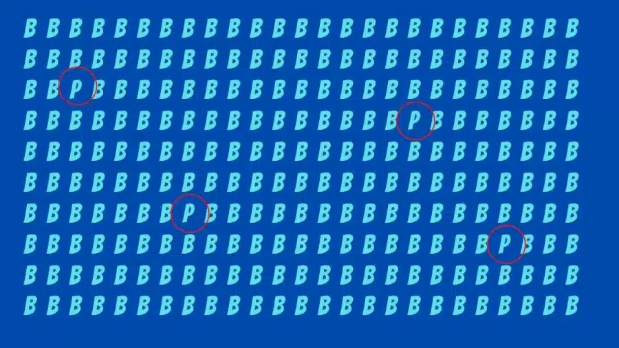 Test del QI sull'illusione ottica: Solo una persona intelligente può trovare tutte e quattro le P in B in 14 secondi