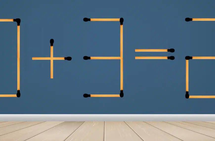 ﻿Indovinello matematico: metti alla prova il tuo QI spostando solo 1 fiammifero per risolvere questo rompicapo!