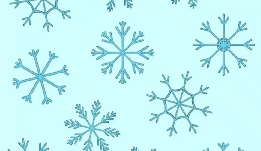 Illusione ottica per il test del QI: Riesci a identificare il fiocco di neve che non ha una coppia?