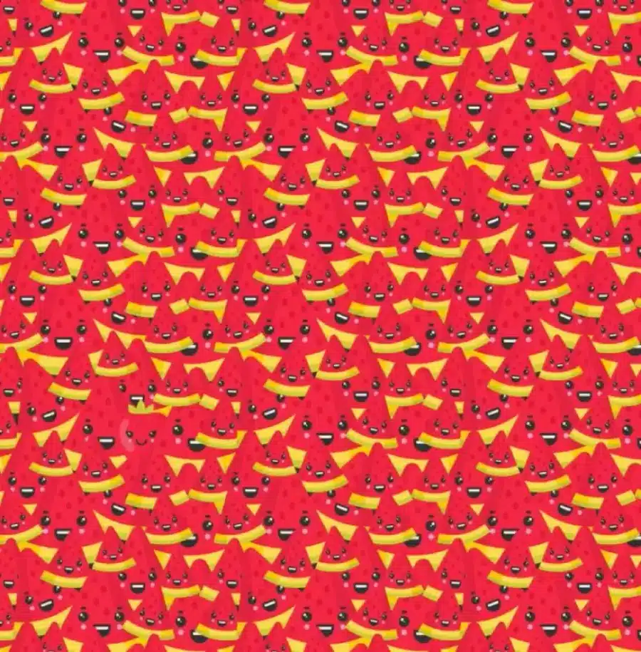 Test di illusione ottica: se si individua la mela in questa immagine entro 18 secondi, si ha l'occhio dell'aquila