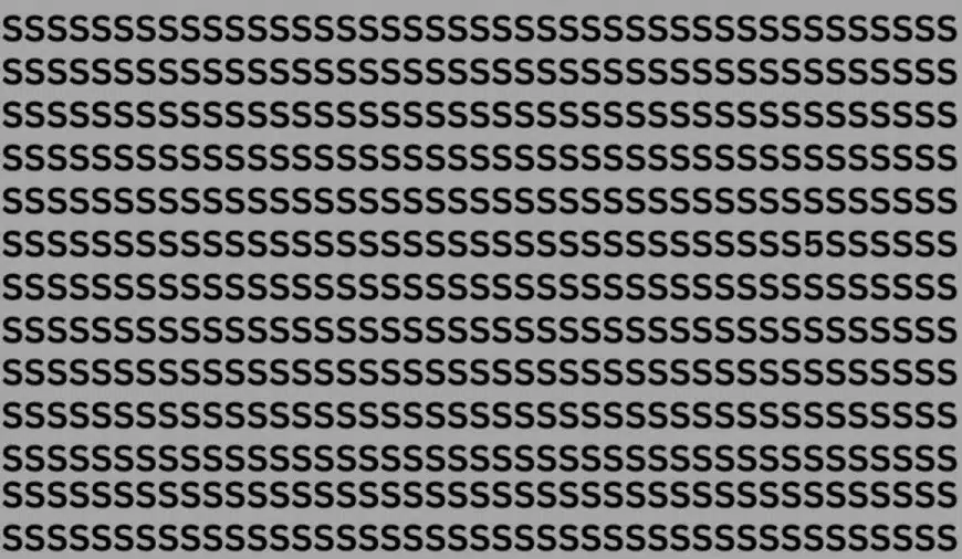 Riesci a trovare 5 tra le S entro 15 secondi? Spiegazione e soluzione dell’illusione ottica