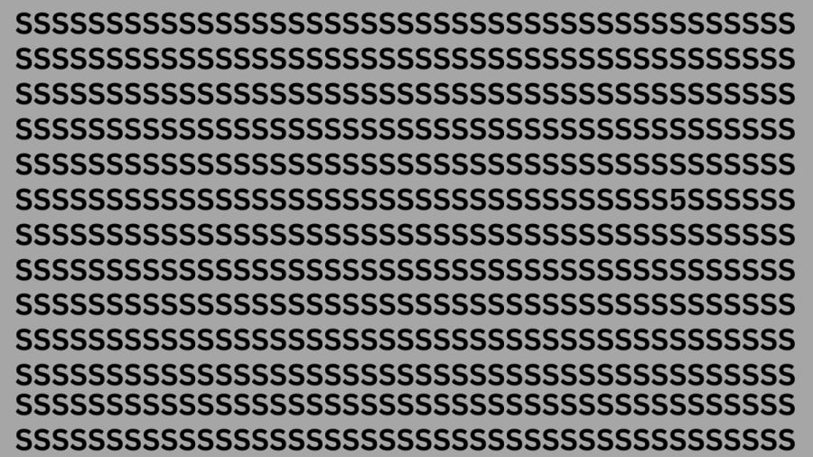 Riesci a trovare 5 di S in 15 secondi? Illusioni ottiche Spiegazioni e soluzioni