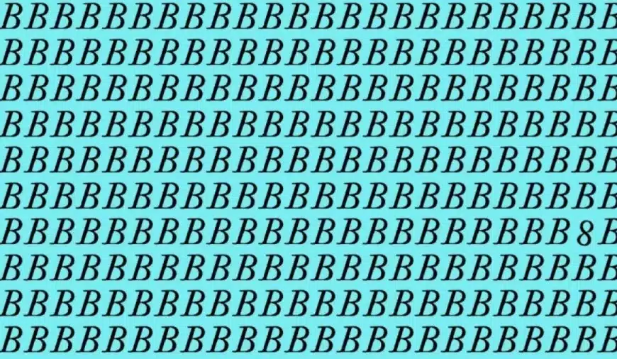 Se hai gli occhi dell’aquila trova 8 tra B in 22 secondi. Spiegazione e soluzione di questa illusione ottica
