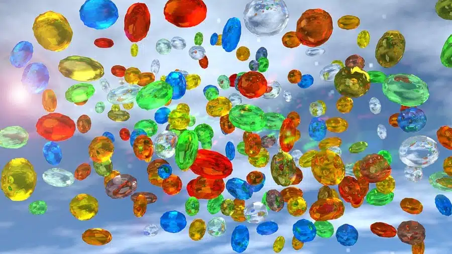 Sfida all'illusione ottica: cerca di trovare la perla tra le gemme nell'immagine in 20 secondi