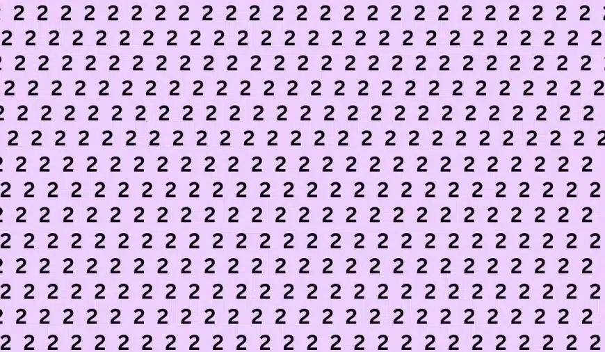 Test cerebrale di illusione ottica: se avete gli occhi dell’aquila, trovate 5 tra i 2 entro 20 secondi.