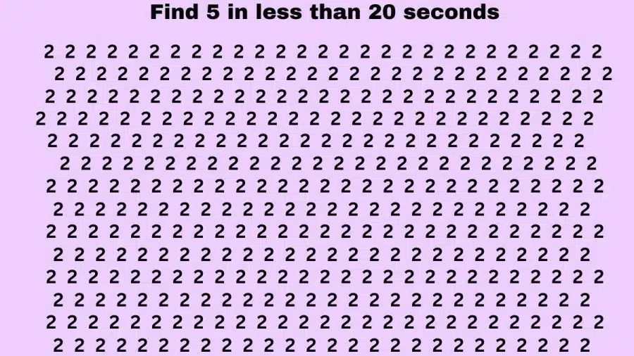Test di illusione ottica del cervello: se hai l'occhio dell'aquila, trova 2 su 5 in 20 secondi