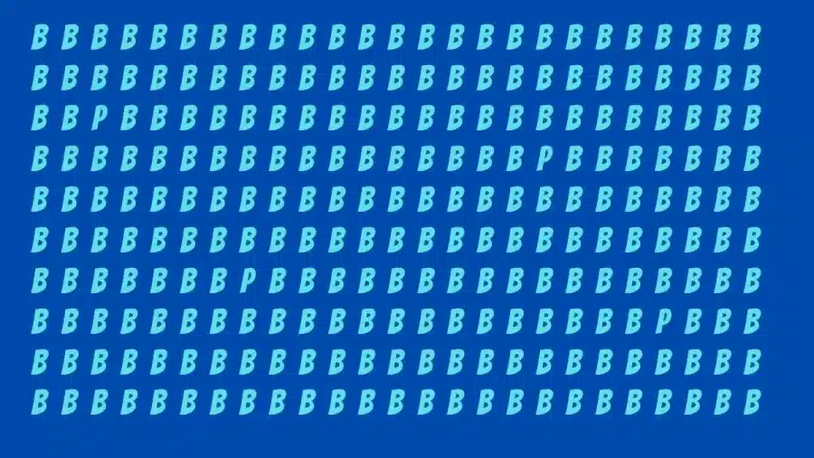 Test del QI sull'illusione ottica: Solo una persona intelligente può trovare tutte e quattro le P in B in 14 secondi