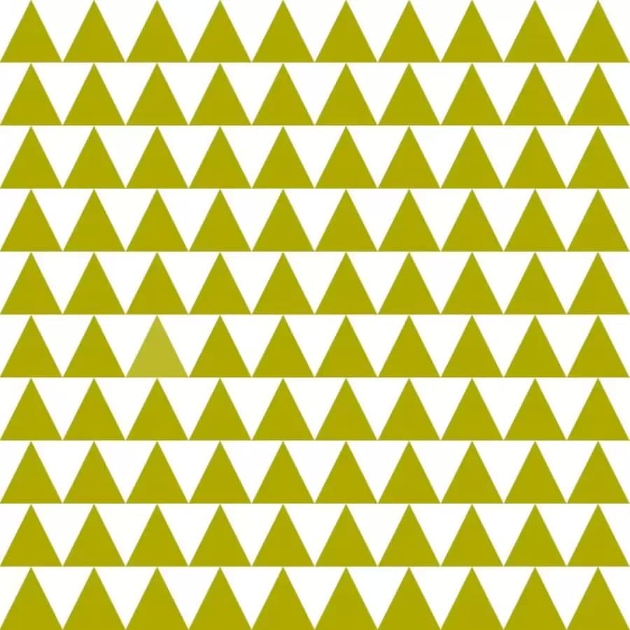 Test del QI sull'illusione ottica: dovete fare attenzione a trovare i diversi triangoli colorati in questa immagine.